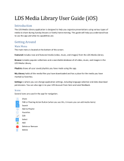 LDS Media Library User Guide (iOS)
