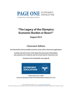 page one economics - Federal Reserve Bank of St. Louis