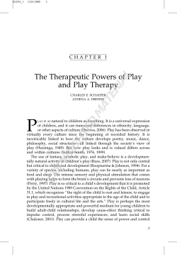 The Therapeutic Powers of Play and Play Therapy (PDF