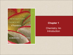 Chapter 1 Chemistry PPT
