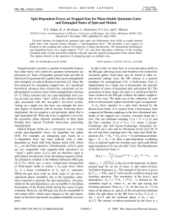 Spin-Dependent Forces on Trapped Ions for Phase