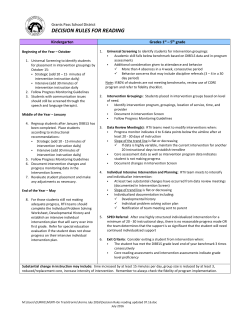 Decision Rules - Grants Pass School District 7