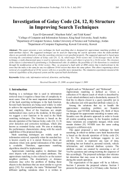Investigation of Golay Code (24, 12, 8) Structure in Improving