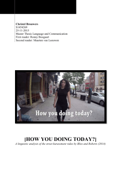 5. Pragmatics of Catcalling