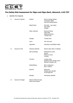 Fire Safety Risk Assessment