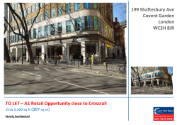 TO LET &ndash; A1 Retail Opportunity close to Crossrail