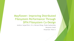 Mayflower: Improving Distributed Filesystem