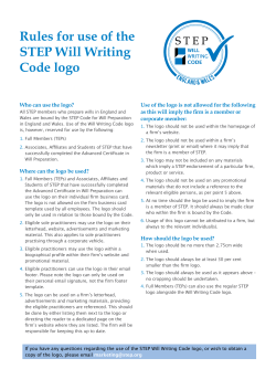 Rules for use of the STEP Will Writing Code logo