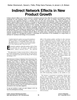 Indirect Network Effects in New Product Growth