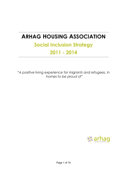 Social Inclusion Strategy - Arhag Housing Association