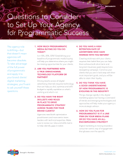 Questions to Consider to Set Up Your Agency for