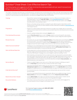 Cost-Effective Search Tips