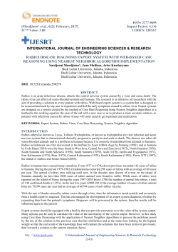 rabies disease diagnosis expert system with web-based