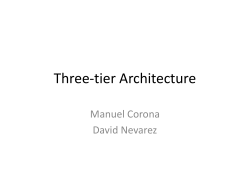 Three-tier Architecture