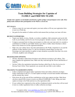 Family team captains recruit family and friends to gather pledges