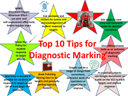 Top 10 Tips for Diagnostic Marking