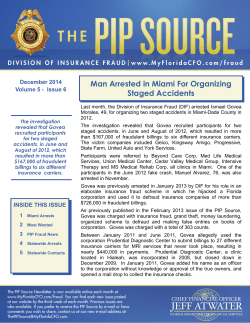 Man Arrested in Miami For Organizing Staged Accidents