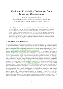 Optimum Probability Estimation from Empirical Distributions