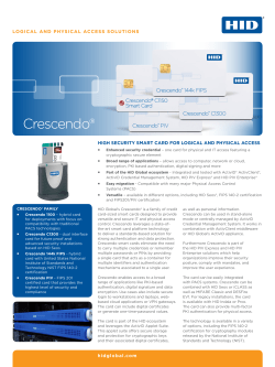 Crescendo Smart Card Datasheet