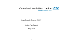 Single Equality Scheme 2008/11 Action Plan Report
