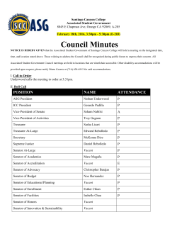 ASG Minutes 2 18 16 - Santiago Canyon College
