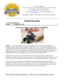 PRESS RELEASE Sousa Ready Mix Quaderator