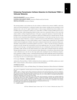 A Enhancing Transmission Collision Detection for Distributed TDMA