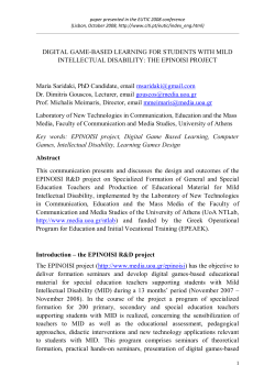 Digital Game-Based Learning for Students with Mild Intellectual