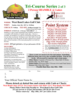 Point System Tri-Course Series 2 of 3