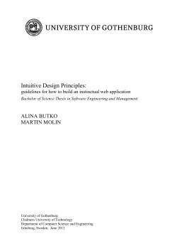 Intuitive Design Principles