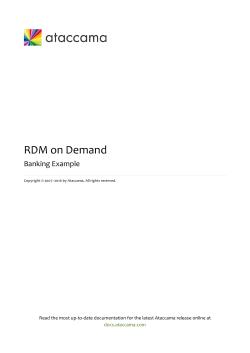 RDM on Demand