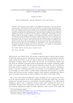 August 19, 2015 David Martimort, Aggey Semenov and Lars Stole