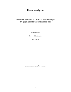 Figure 9.3 Evidence of local dependence and item bias