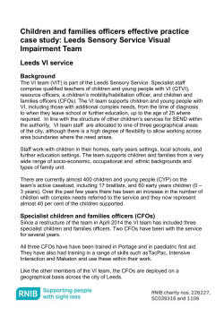 Children and families officers effective practice case study
