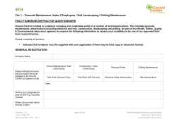 SF/4 Tier 1 &ndash; Grounds Maintenance Under 5 Employees / Soft