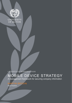 Mobile Device Strategy