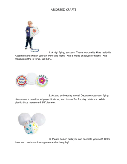 ASSORTED CRAFTS 1. A high flying success! These top