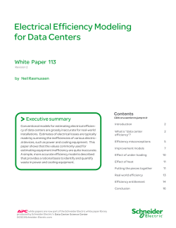 Electrical Efficiency Modeling for Data Centers