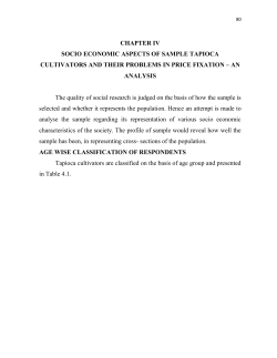 table 4.5 annual income of sample tapioca cultivators