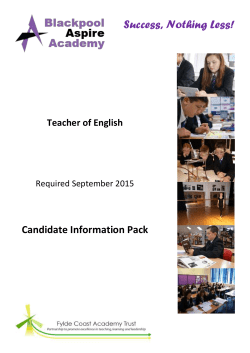 Teacher of English - Blackpool Aspire Academy
