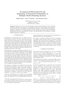 An Improved EM-method for the Estimation of Transition