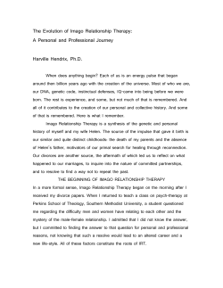 The Evolution of Imago Relationship Therapy