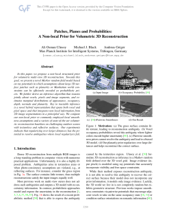 Patches, Planes and Probabilities: A Non