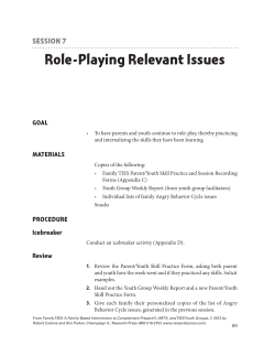Role-Playing Relevant Issues