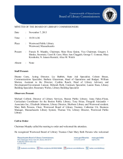 MINUTES OF THE BOARD OF LIBRARY COMMISSIONERS Date