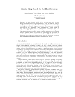Elastic Ring Search for Ad Hoc Networks