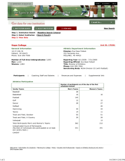 Institution Data