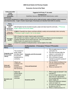 Third Grade Social Studies Unit Plan 4