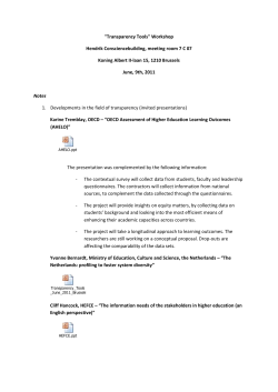 "Transparency Tools" Workshop Hendrik Consciencebuilding