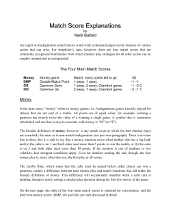 Match Score Explanations
